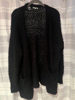 Maurice’s Black Fuzzy Cardigan